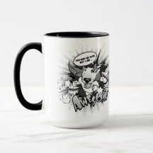 Stier-Terrier-Cartoon-Kaffee-Tasse "fantastisch "