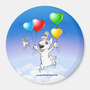 Stier-Terrier-Kühlschrankmagnet "alles Gute zum Magnet