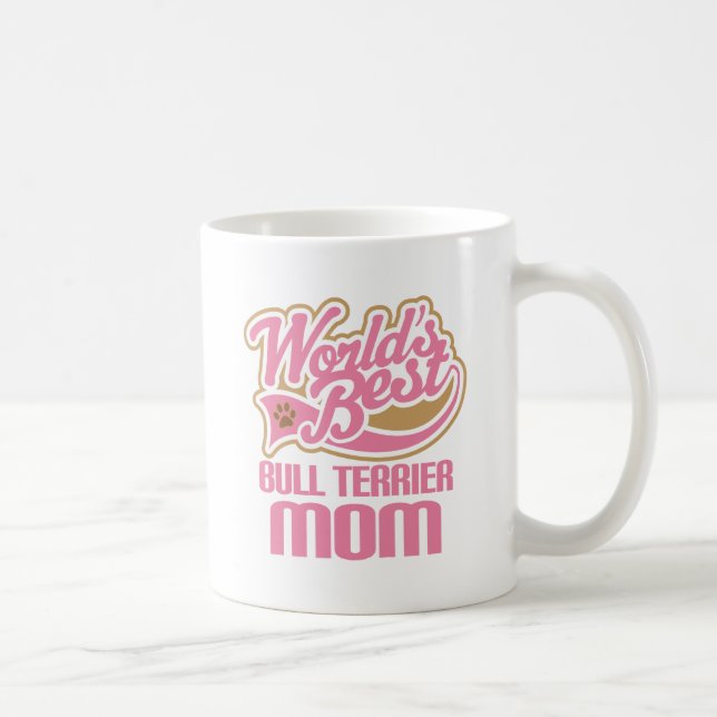 Stier-Terrier-Mama-Hundezucht-Geschenk Kaffeetasse (Rechts)
