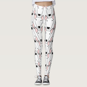 Stier-Terrier-Wiederholungs-Muster-Leggings Leggings
