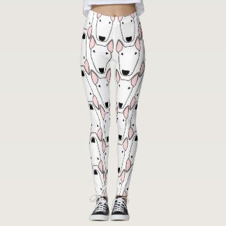 Stier-Terrier-Wiederholungs-Muster-Leggings Leggings