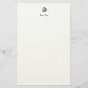 Stier-Tierkreis-Stern-Zeichen-Silber-Prämie Briefpapier