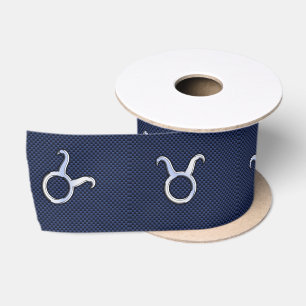 Stier-Tierkreis-Zeichen auf Satinband