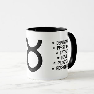 Stier-Tierkreis-Zeichen ("der Stier") Tasse
