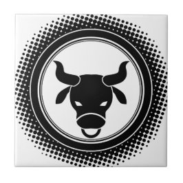 Stier-Tierkreis-Zeichen Fliese