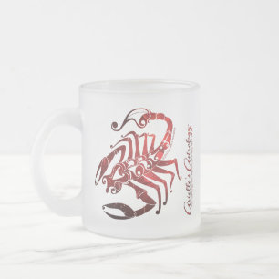 Stier-u. Skorpions-Astrologie-Tasse Mattglastasse