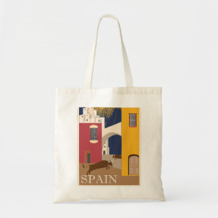 Stier Vintage Spanien Tragetasche