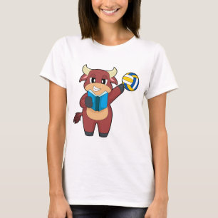 Stier Volleyballspieler Volleyball Sport T-Shirt