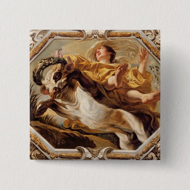 Stier, von den Zeichen des Tierkreises Button (Vorderseite)