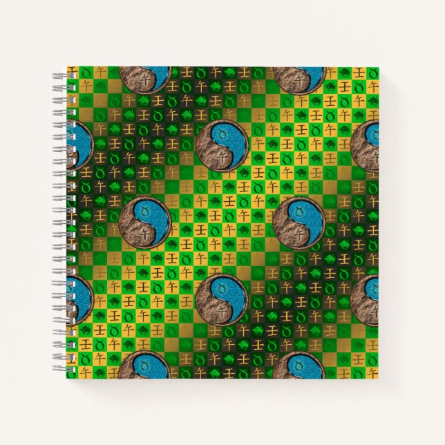 Stier & Wasserpferd Notizbuch (Vorderseite)