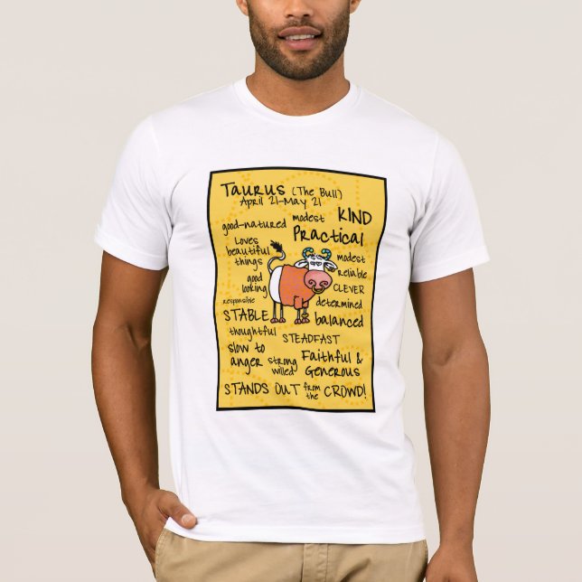 Stier wordcloud Shirt (Vorderseite)