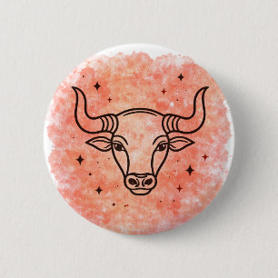 Stier Zeichen Button