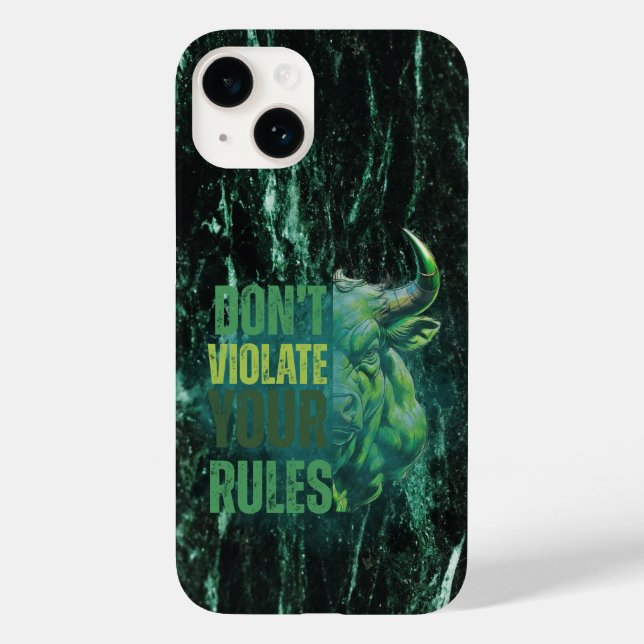Stierdesign | Erinnerung | Motivation Case-Mate iPhone 14 Hülle (Rückseite)