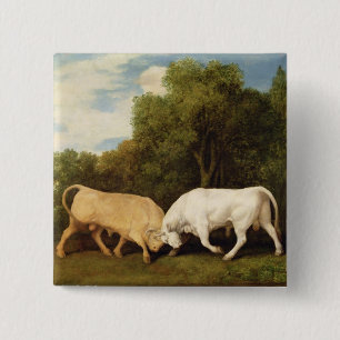 StiereFighting Georges Stubbs , 1786 (Öl auf Button