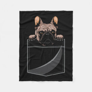 Stierhund in der Tasche Fleecedecke