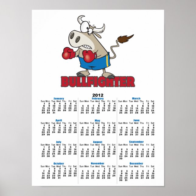 Stierkampfcharakter Poster (Vorne)