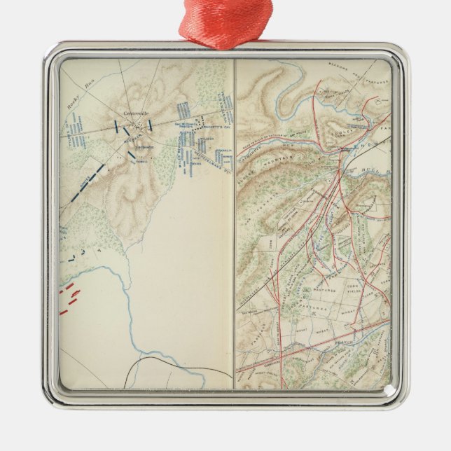 Stierlauf, Manassas Silbernes Ornament (Vorne)
