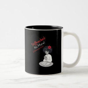 'Stiffnecke no more' hebräisches israelisches Desi Zweifarbige Tasse