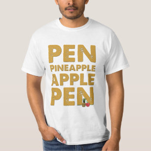 Stift-Ananas-Apple-Stift-Shirt - lustiges PPAP T-Shirt