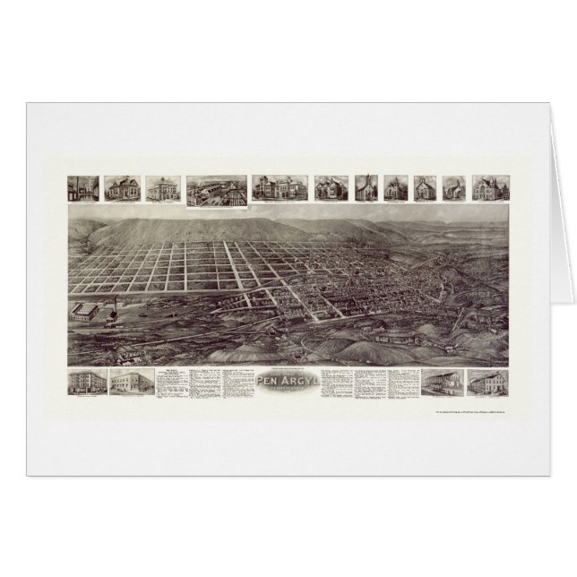 Stift Argyl, panoramische Karte PAs - 1916 (Vorderseite (Horizontal))