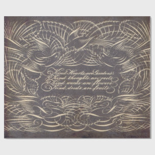 Stift blühen 60lb Decoupage Blätter 30" x 6" Geschenkpapier