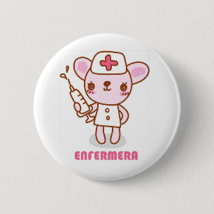 Stift der ratoncita Krankenschwester Button