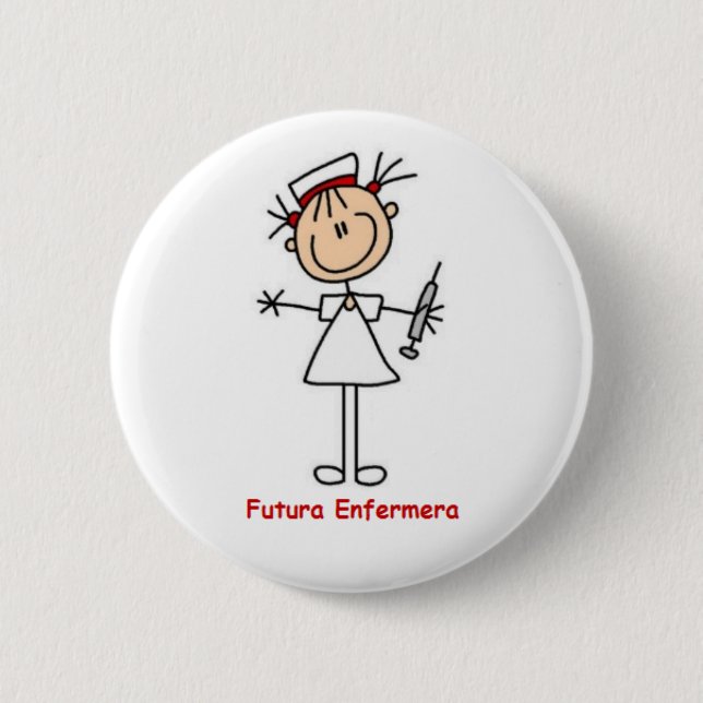 Stift der zukünftigen Krankenschwester Button (Vorderseite)