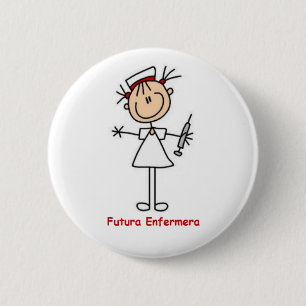 Stift der zukünftigen Krankenschwester Button