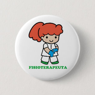 Stift des kleinen Physiotherapeuten Button