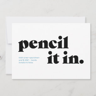 Stift es Save the Date typografisch