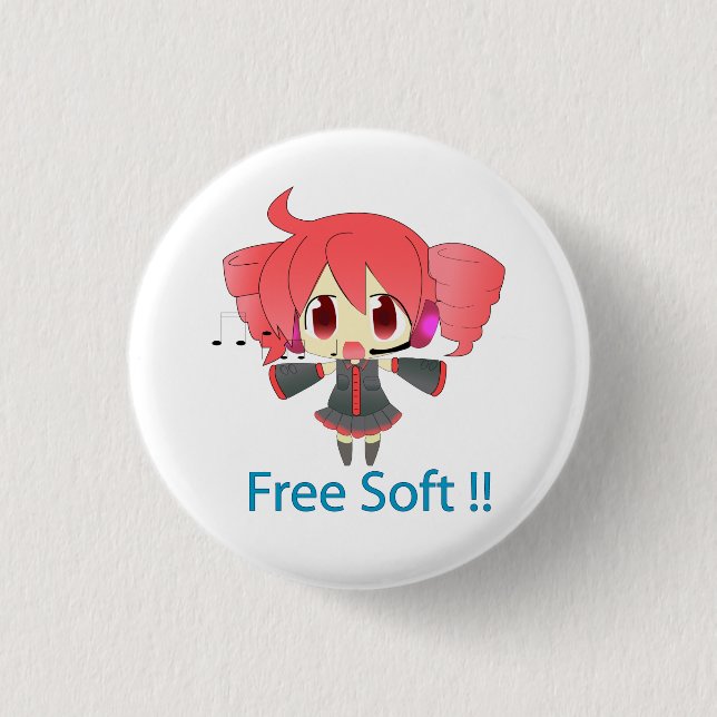 Stift Kasane Teto Button (Vorderseite)