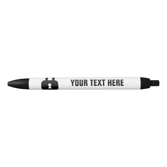 Stift mit klassischem Vorhängeschloss-Design (Vorderseite)