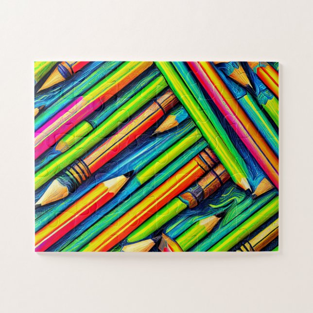 Stift Muster 1 Fett und schönes Jigsaw Puzzle (Horizontal)