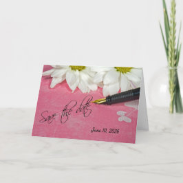 Stift und Stift Save the Date Ankündigung