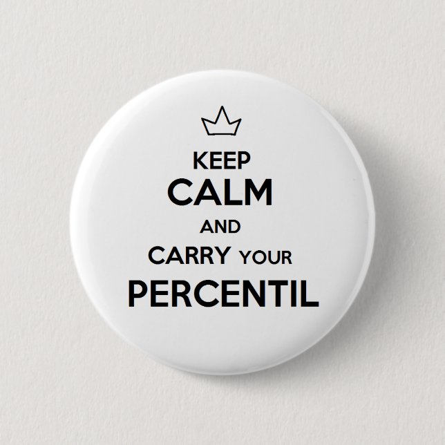Stift von keep calm Perzentil Button (Vorderseite)