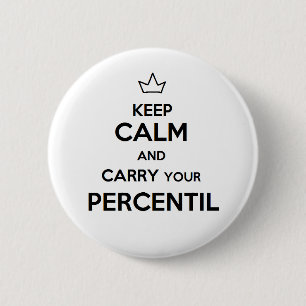 Stift von keep calm Perzentil Button