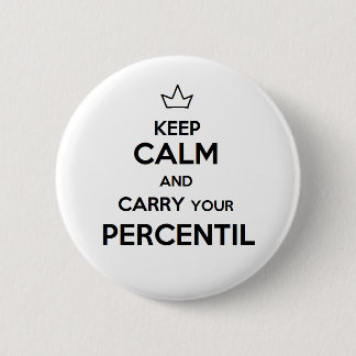 Stift von keep calm Perzentil Button