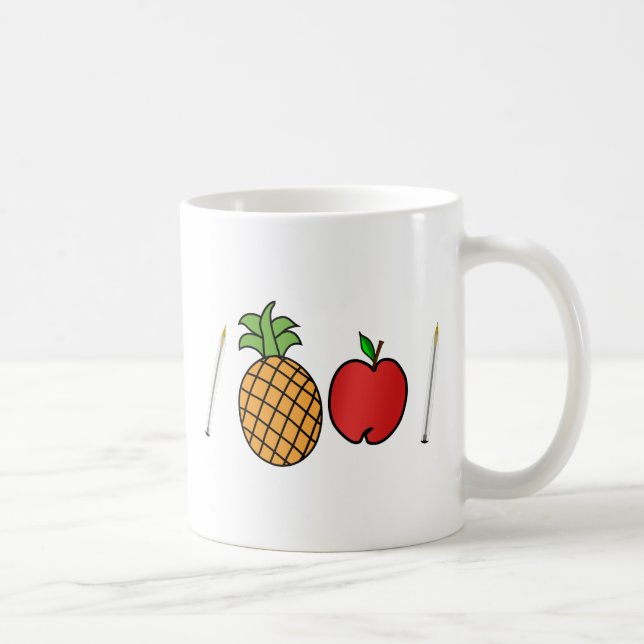 Stiftananas-Apfelstift Kaffeetasse (Rechts)
