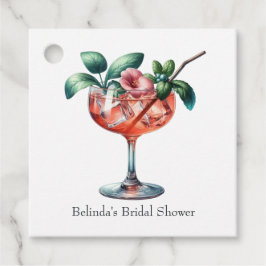 Stifte die Bar mit Cocktails Geschenkanhänger