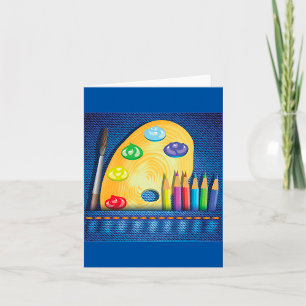 Stifte und Pinselstriche Mitteilungskarten