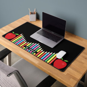 Stifte und Red Apple Teacher Desk Mat Schreibtischunterlage