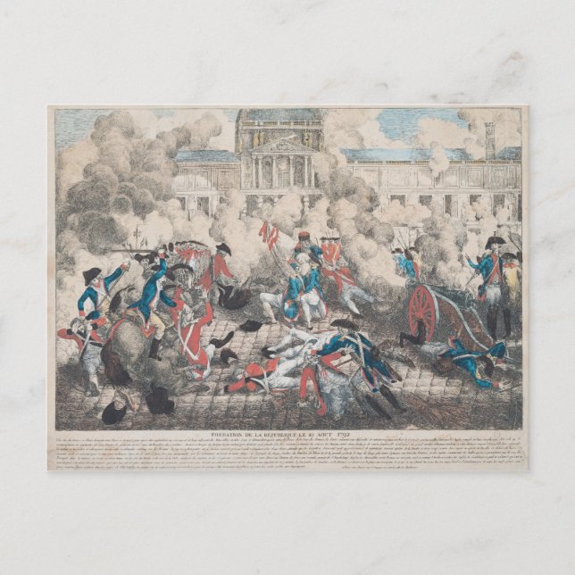 Stiftung der Republik, 10. August 1792 Postkarte (Vorderseite)