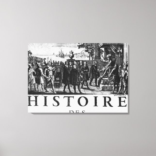 Stiftung von Louis XIV, König von Frankreich Leinwanddruck (Vorderseite)