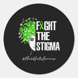 Stigma Mental Health Awareness Gift Runder Aufkleber