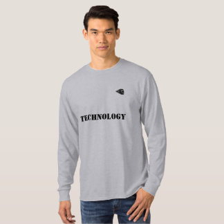 Stil: Basic-Langarm-T-Shirt Bequem T-Shirt