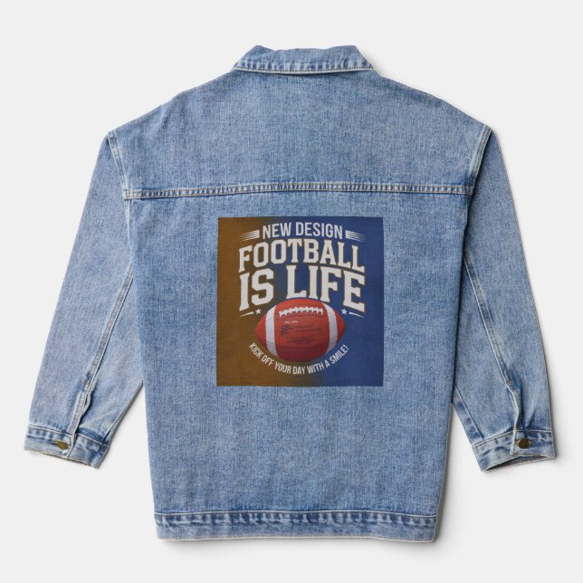 Stil: Damenbinde (Jean Jacket) Dieser cus Jeansjacke (Rückseite)