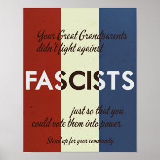 Stil der 1940er Jahre: Tritt für deine Gemeinschaf Poster