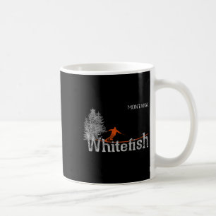 Stil der 80er Jahre Whitefish Montana Vintages Ski Kaffeetasse