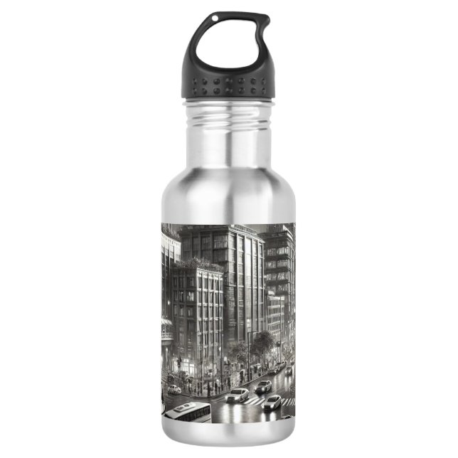 Stil der 90er Jahre Edelstahlflasche (Vorderseite)