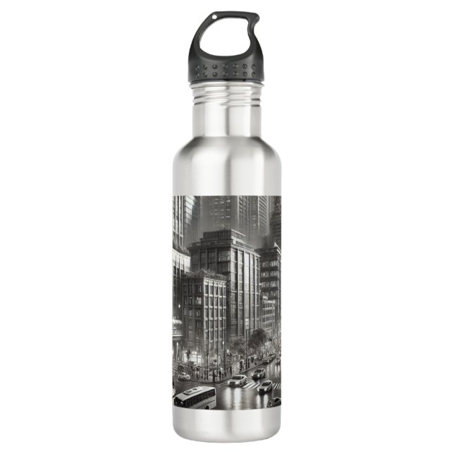 Stil der 90er Jahre Edelstahlflasche (Vorderseite)